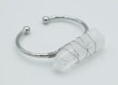 Bangle Rhodium Rough Point