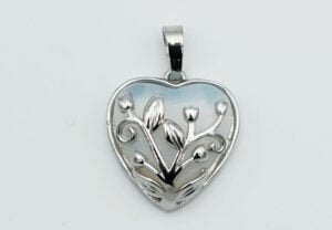 Pendant Heart 20mm Opalite