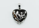 Pendant Heart Caged Tiger Eye