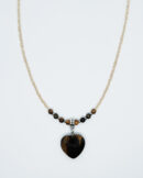 Necklace Heart Tiger Eye