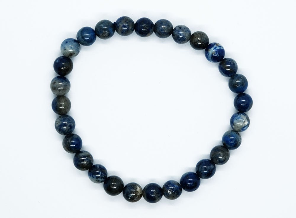 Bracelet 6mm Bead Lapis
