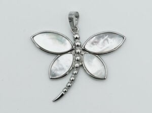 Pendant Dragonfly White Shell