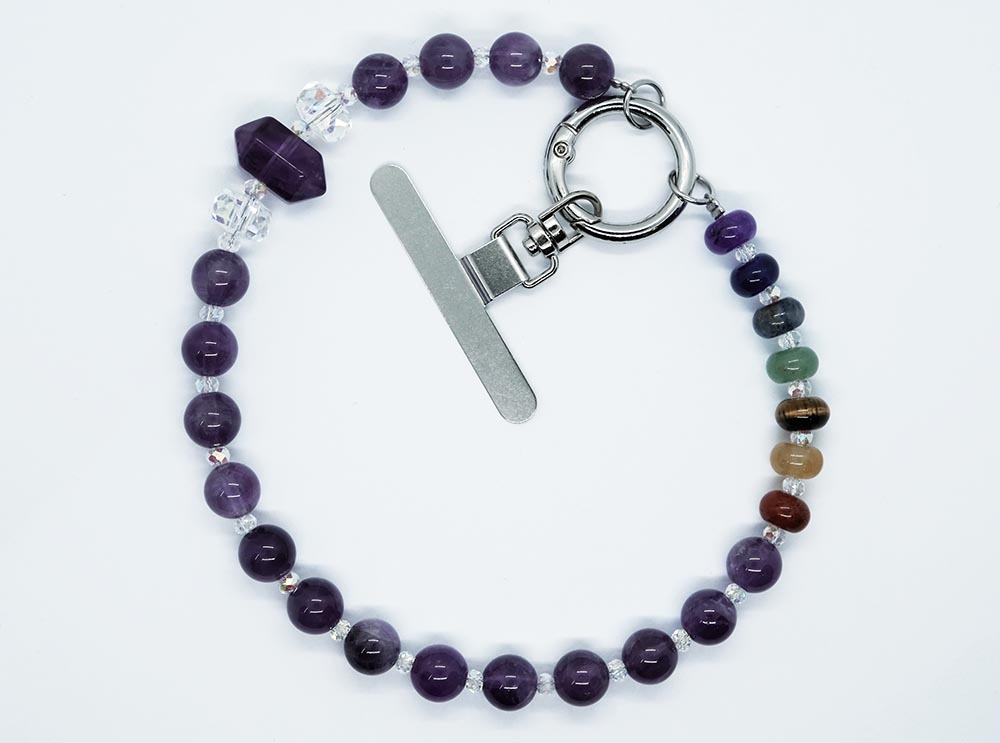 Phone Chain Amethyst & Wand