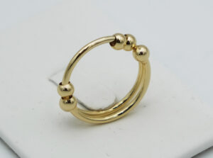 Ring Geometric Gold Plated
