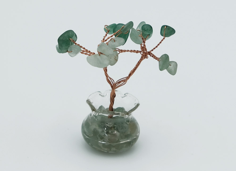 Tree Glass Pot Aventurine