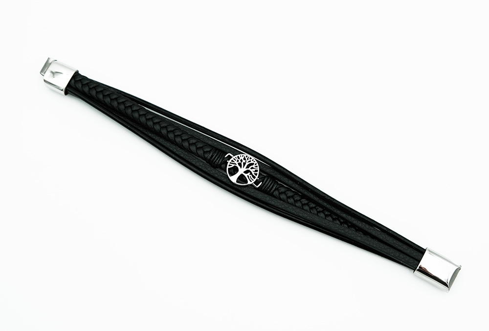 Leather Bracelet Steel TOL
