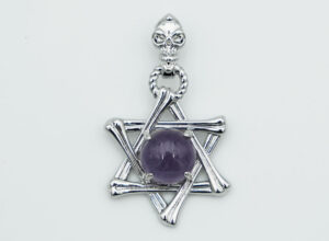 Pendant Hexagram Amethyst