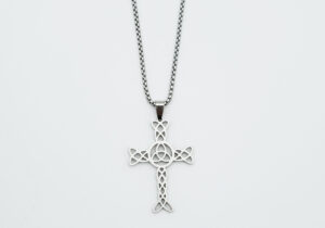 Necklace Celtic Cross Steel